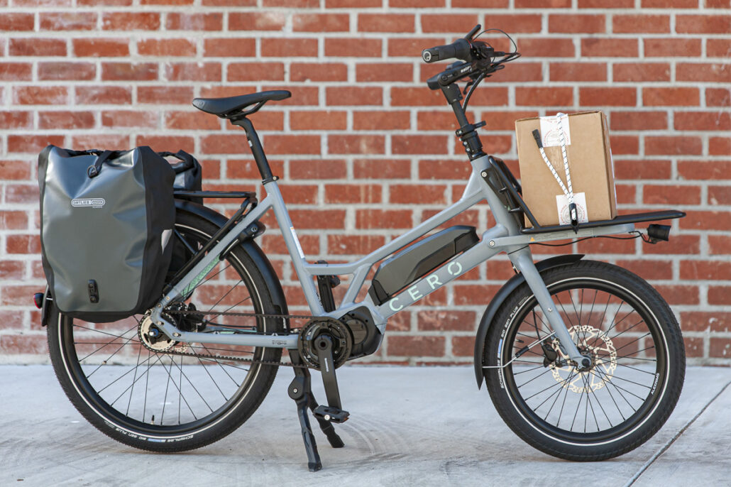 Compact electric store cargo bike